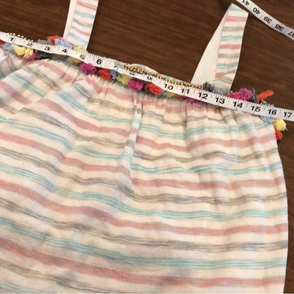 Honey Punch Striped Beaded Tassel Lined Tank - Picture 8 of 11